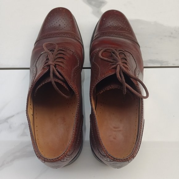 Charles Tyrwhitt Brogue Cap Toe Oxfords Men's US Size 9 F - Picture 10 of 12